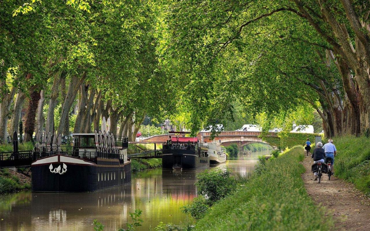Evasion Depaysante Canal Du Midi * Terrasse & Spa Castelnaudary Bagian luar foto